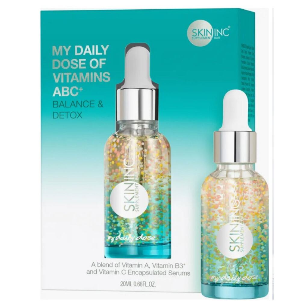 NEW Skin Inc My Daily Dose of Vitamins ABC‎ Serum Balance Detox Antioxidant